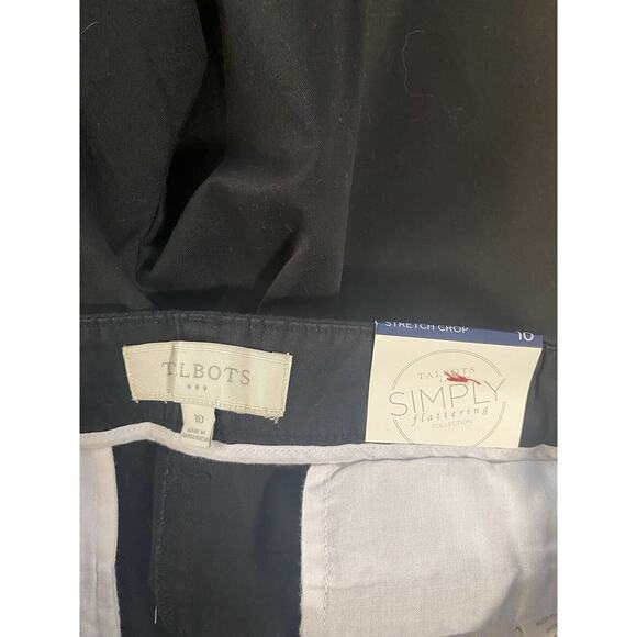 New Talbots Simply Flattering Collection Stretch‎ Twill Crop Pants Size 10 - Picture 6 of 7